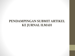 Materi Pendampingan Submit Artikel