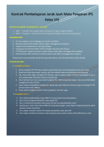 Kontrak Pembelajaran IPS Kelas VIII