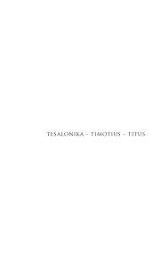 Panduan Pemahaman Alkitab - Tesalonika, Timotius, Titus