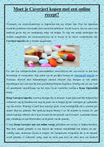 Moet je Caverject kopen met een online recept