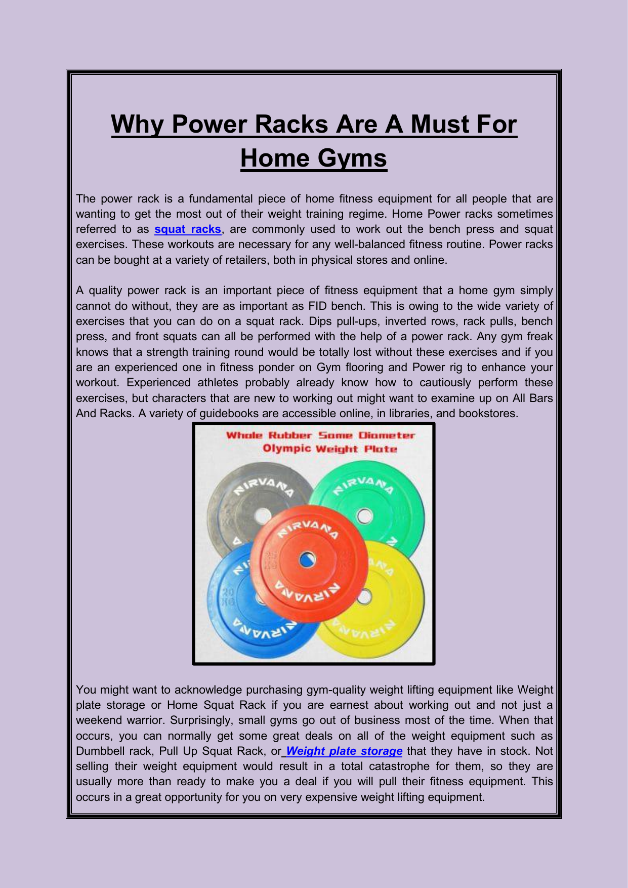 Why Power Racks Are A Must For Home Gyms