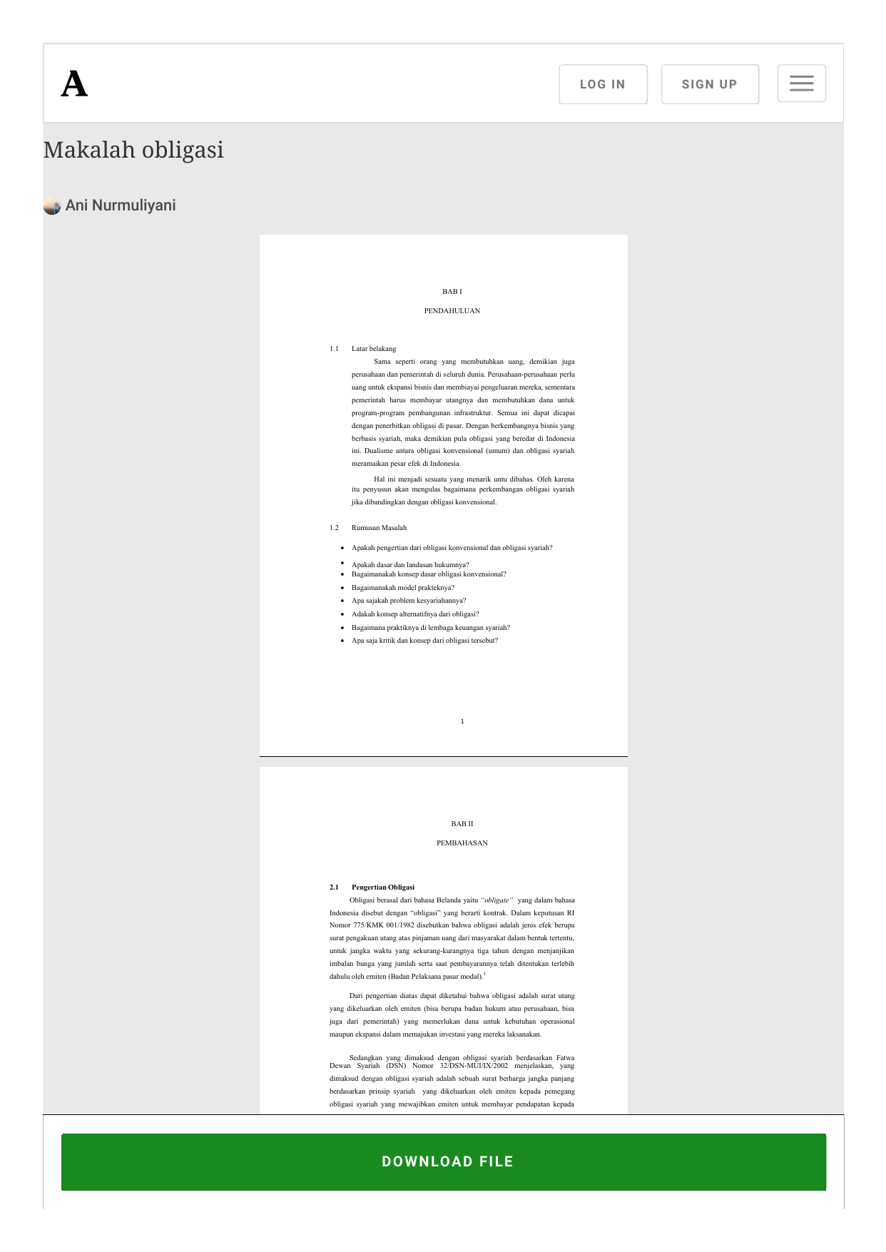 Doc Makalah Obligasi Ani Nurmuliyani Academia Edu220934
