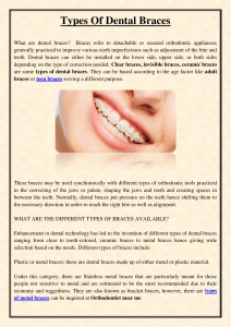 Types Of Dental Braces