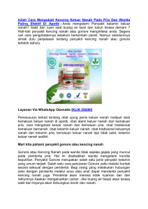 Inilah Cara Mengobati Kencing Keluar Nanah Pada Pria Dan Wanita Paling Efektif Di Apotik