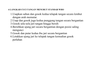 6 LANGKAH CUCI TANGAN MENURUT STANDAR WHO