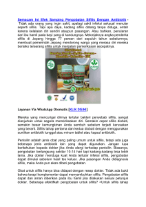 Semacam Ini Efek Samping Pengobatan Sifilis Dengan Antibiotik