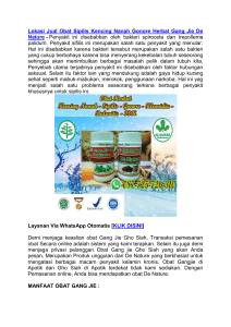 Lokasi Jual Obat Sipilis Kencing Nanah Gonore Herbal Gang Jie De Nature