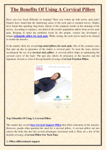The Benefits Of Using A Cervical Pillow