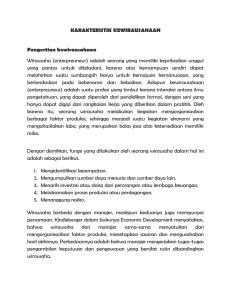 MATERI I KARAKTERISTIK KEWIRAUSAHAAN