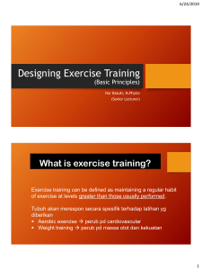 Designing Exercise Training 2slides