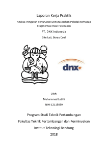 Laporan Kerja Praktik PT. DNX Indonesia