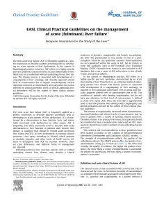 EASL Clinical Practical Guidelines on the management of acute (fulminant) liver failure