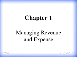 ch01 Managing Revenue & Expenses