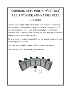 Original Auto parts- Why they are a wonder and hassle free choice?