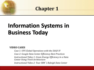 Laudon MIS13 ch01 Information Systems in Business Today