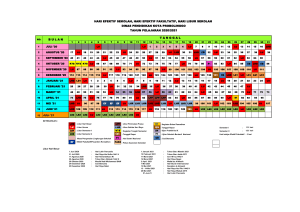 Kalender Dinas Pendikan TP 2020-2021