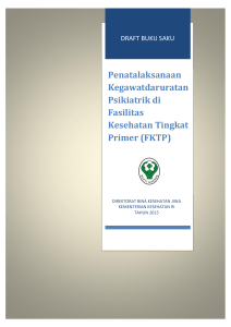 Draft Buku Saku Gadar Psikiatrik di Fasyankes Primer  edited