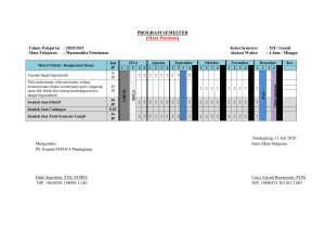 Program Semester darurat