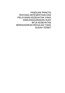 Panduan Praktis Kepesertaan dan Pelayanan BPJS Kesehatan