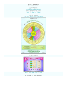 NOTA TAJWID