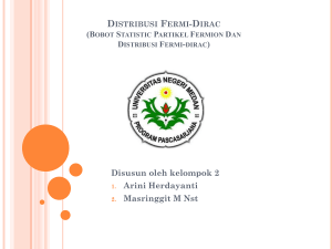 Distribusi Fermi-Dirac