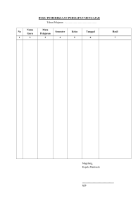 BUKU PEMERIKSAAN PERSIAPAN MENGAJAR