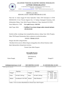 Form Penilaian UAP 2020