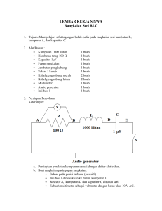 LKS Penentuan Tegangan Rangkaian RLC
