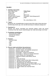 Silabus MK Fisika Dasar