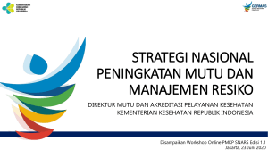 Strategi Nasional Peningkatan Mutu