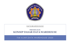 01. Konsep Dasar Data Warehouse