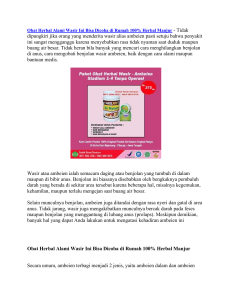 Obat Herbal Alami Wasir Ini Bisa Dicoba di Rumah 100% Herbal Manjur