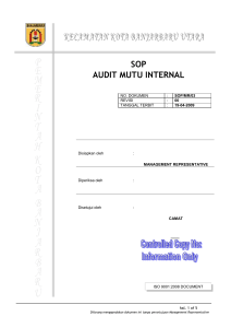 STYLE 1. SOP Audit Mutu Internal