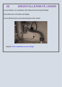 .se      r&ouml;rinstallation p&aring; Liding&ouml;