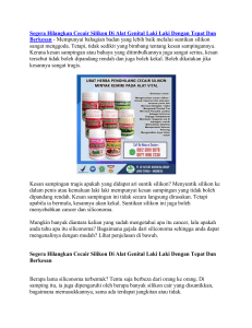 Segera Hilangkan Cecair Silikon Di Alat Genital Laki Laki Dengan Tepat Dan Berkesan