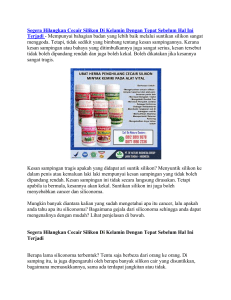 Segera Hilangkan Cecair Silikon Di Kelamin Dengan Tepat Sebelum Hal Ini Terjadi