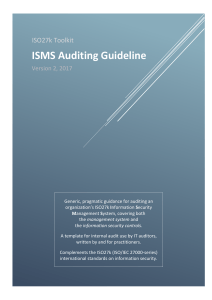 ISO27k Guideline on ISMS audit v2