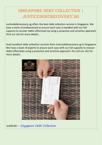 Singapore Debt Collection | Justicedebtrecovery.sg
