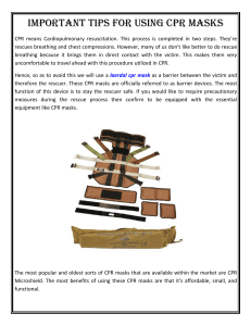 Important Tips For Using CPR Masks