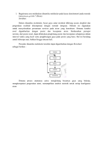 Bagaimana cara melakukan dinamika molekuler pada kasus densitometri