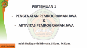 Pengenalan Java Programming