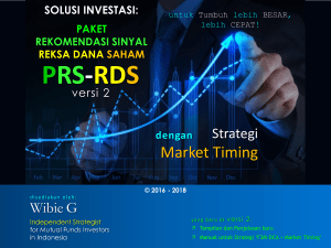 Wibie G - PRS-RDS - versi 2 - Solusi Investasi Rekomendasi Sinyal Reksa Dana Saham - Strategi Market Timing