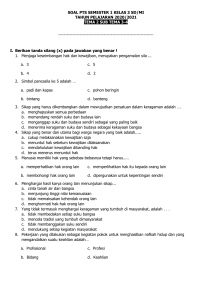 Soal PTS Kelas 3 Tema 2 Sub 3-4 - Reupload Kamimadrasah