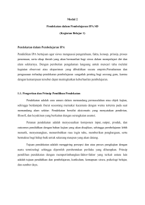 Makalah Pembelajaran IPA di SD - Modul 2 KB 1