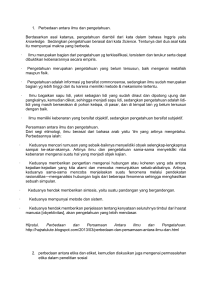 Perbedaan antara ilmu dan pengetahuan