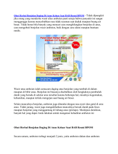 Obat Herbal Benjolan Daging Di Anus Keluar Saat BAB Resmi BPOM