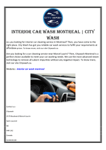 Interior Car Wash Montreal | City Wash