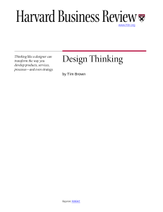 Design Thinking-Tim Brown