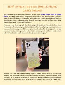 How To Pick The Best Mobile Phone Cases Online