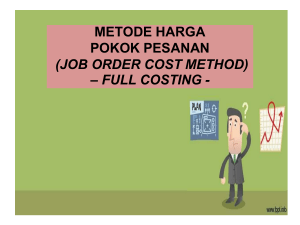 Materi Metode Harga Pokok Pesanan